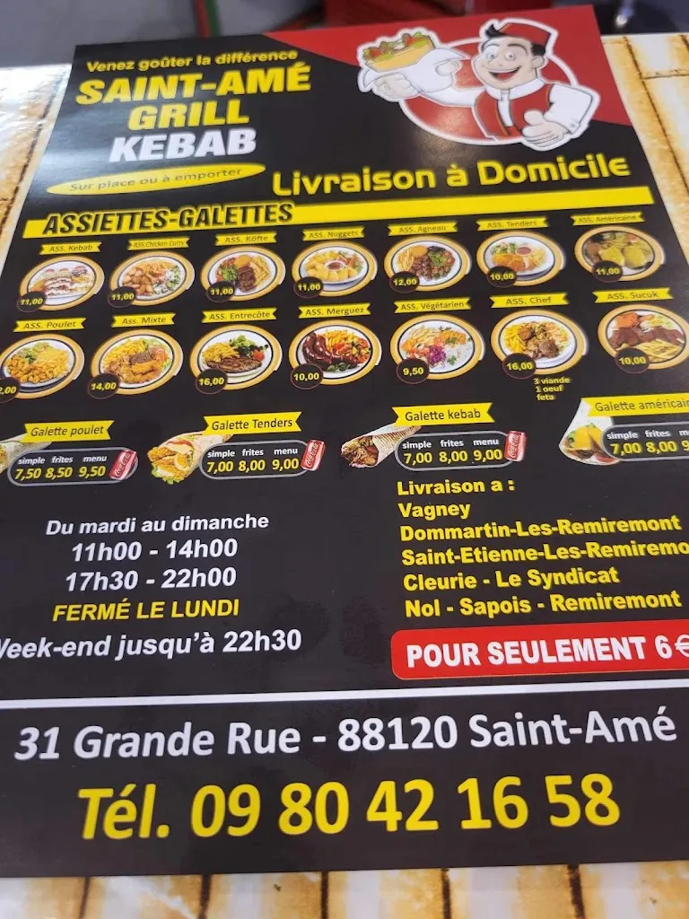 Menu_Saint-Amé Grill Kebab_Saint-Amé_image_1