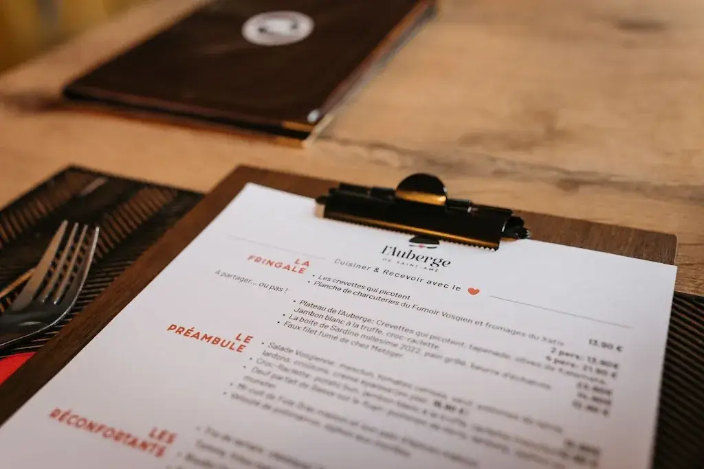 Menu_L’ Auberge de Saint-Amé_Saint-Amé_image_3