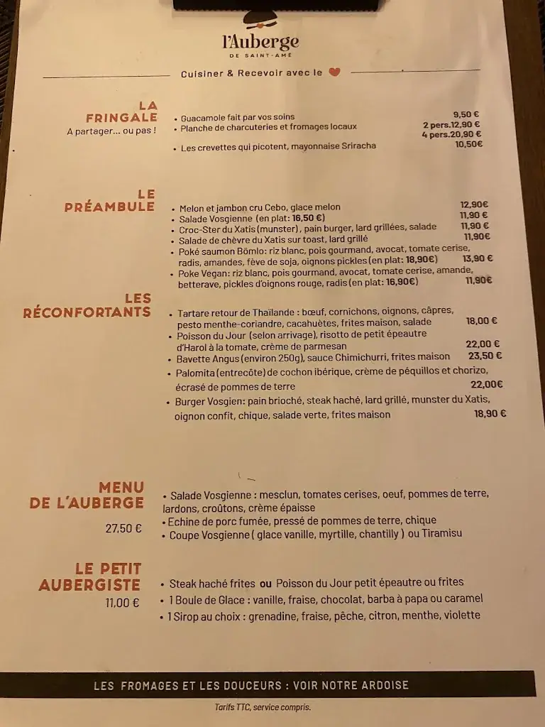 Menu_L’ Auberge de Saint-Amé_Saint-Amé_image_4