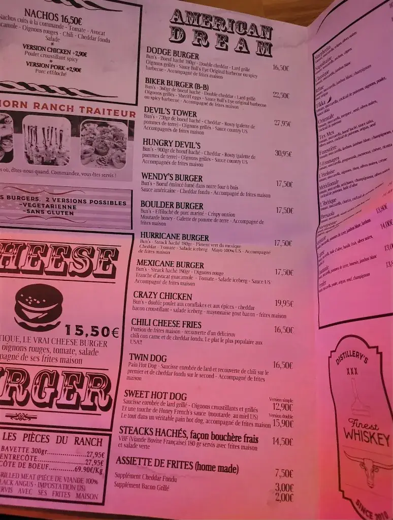 Menu_Long Horn Ranch_Cluses_immagine_1