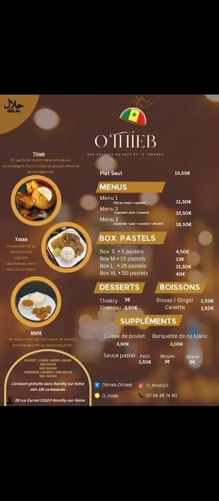 Menu_Restaurant O'Thieb_Romilly-sur-Seine_image_1