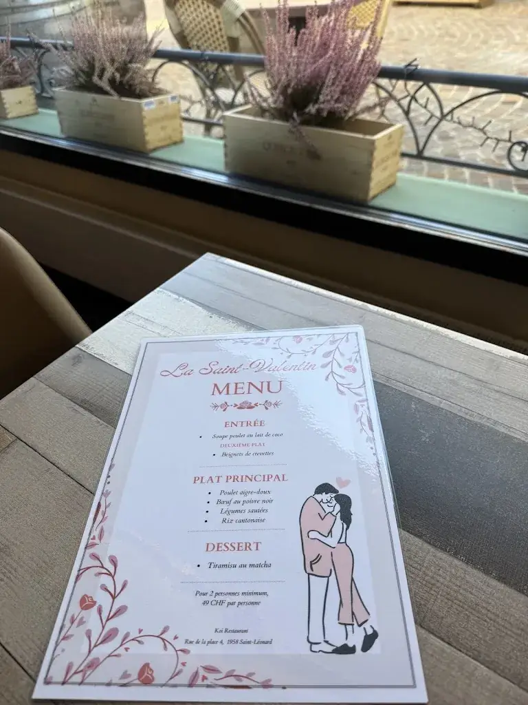 Menu_Koi restaurant_Saint-Léonard_image_1