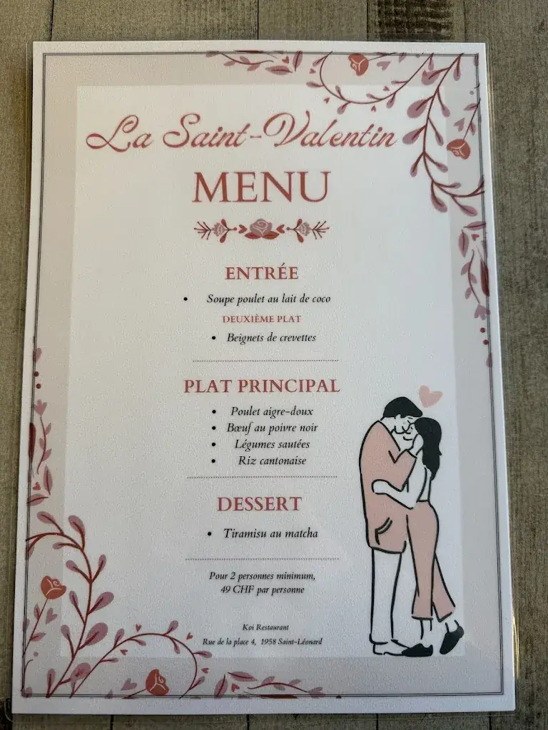Menu_Koi restaurant_Saint-Léonard_image_2