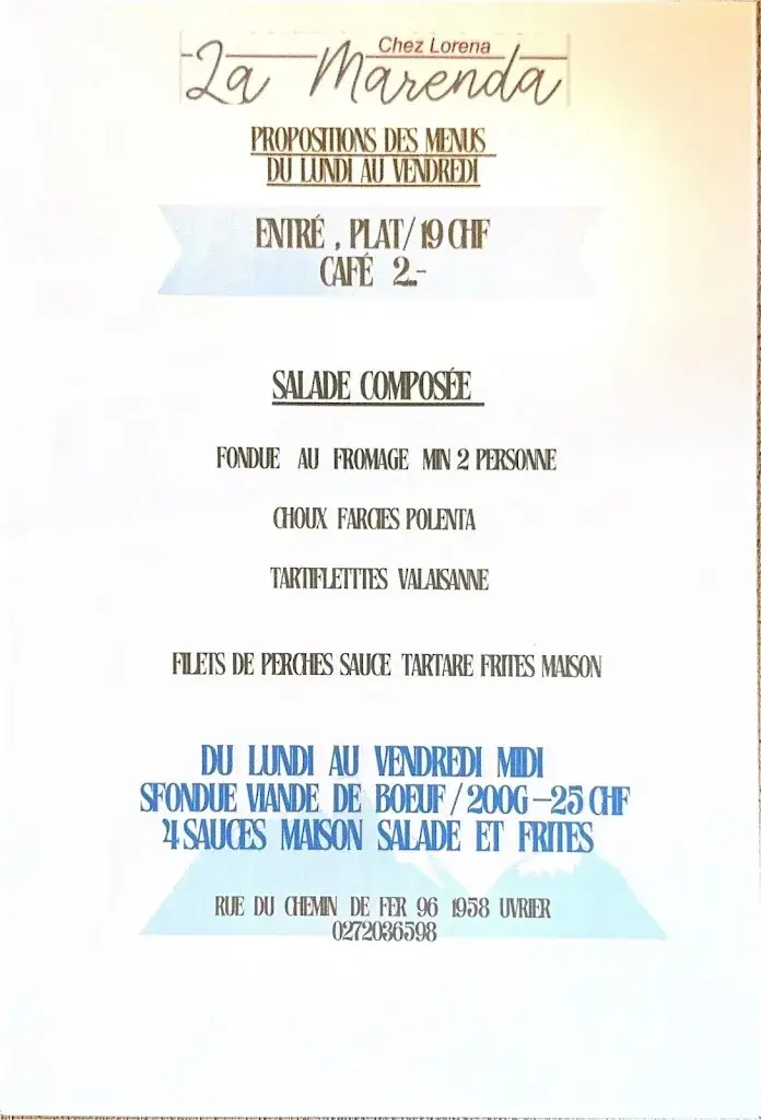 Menu_Café-Restaurant La Marenda Chez Lorena_uvrier_image_2