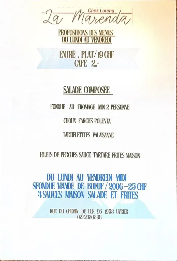 Menu_Café-Restaurant La Marenda Chez Lorena_uvrier_image_3