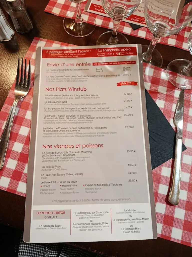 Menu_Winstub La Flammerie_Ribeauvillé_imagen_3