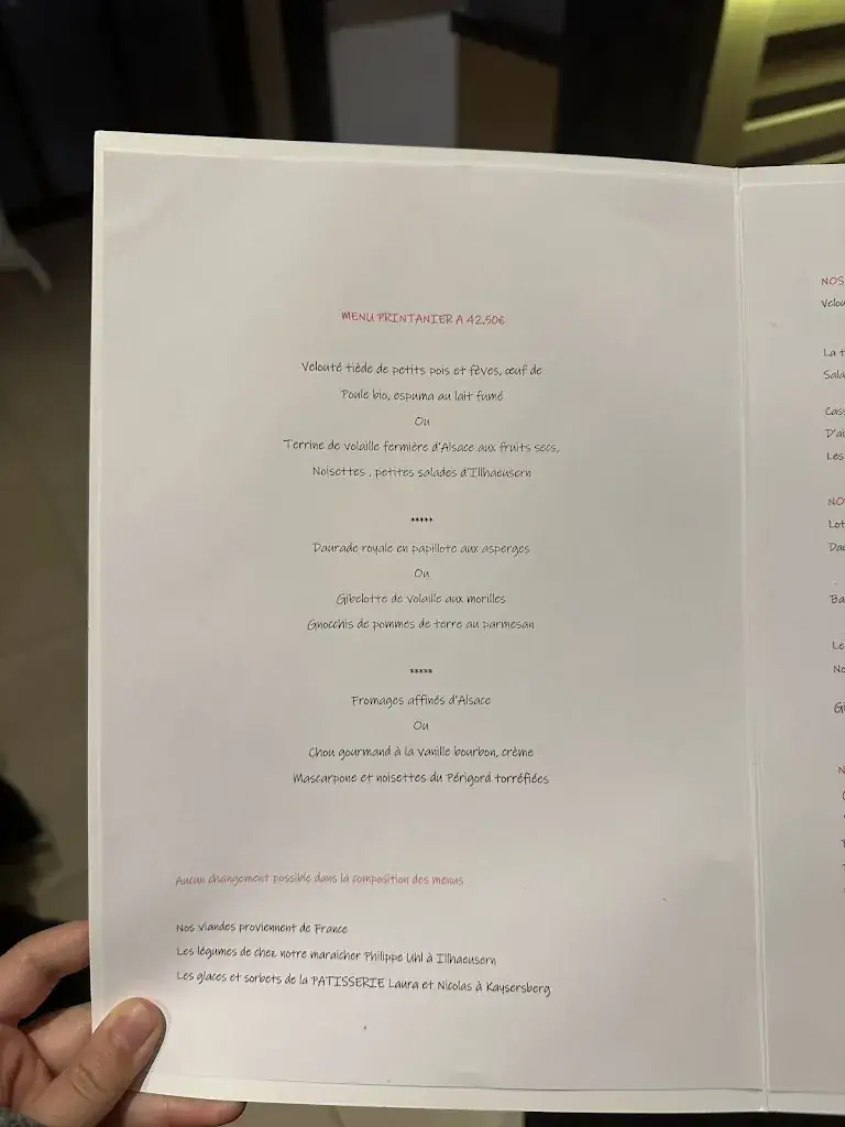 Menu_Au Relais des Ménétriers_Ribeauvillé_imagen_2