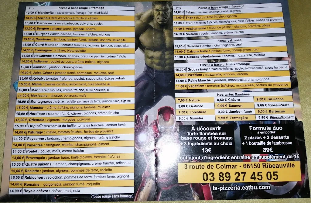 Menü_La Renommée_Ribeauvillé_Bild_1