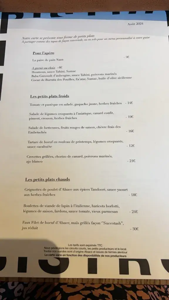 Menu_BISTRO by Foreign Local_Ribeauvillé_image_1