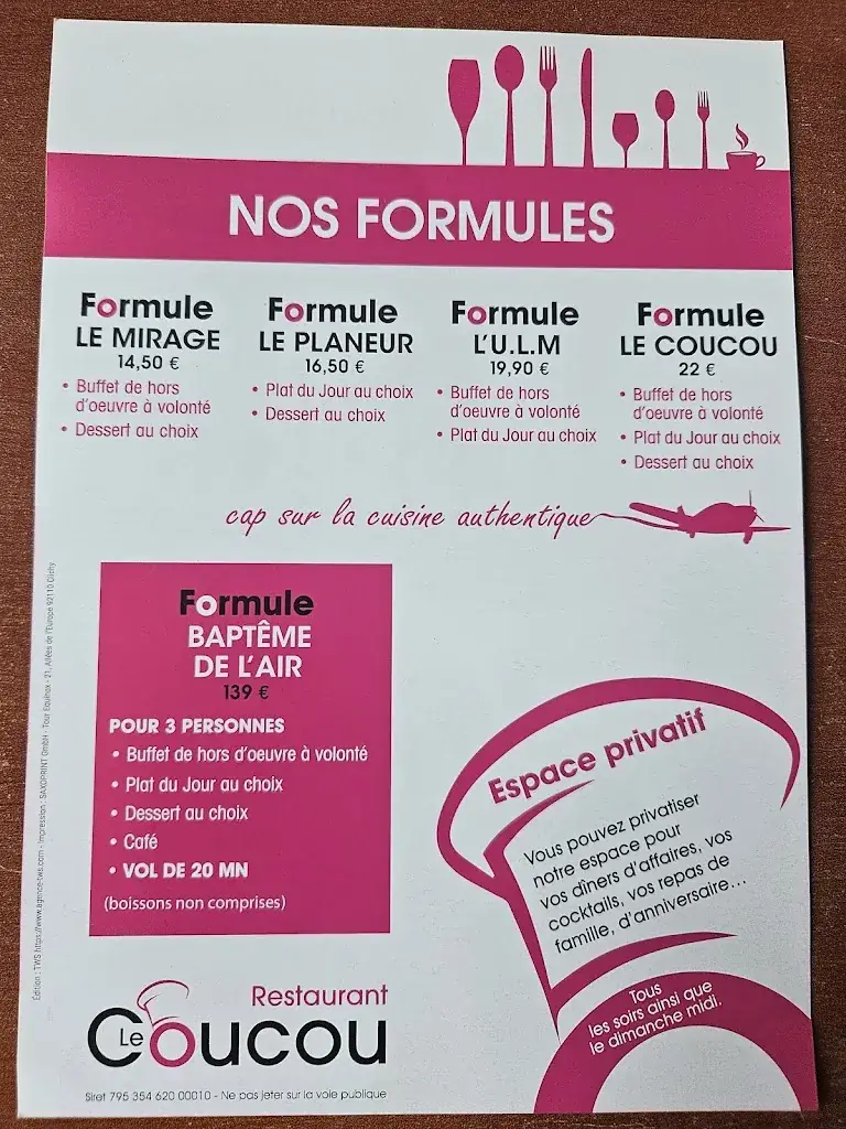 Menu_Restaurant Le Coucou_Barberey-Saint-Sulpice_image_1