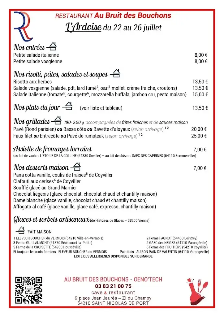 Menü_Restaurant Au bruit des bouchons_Saint-Nicolas-de-Port_Bild_3