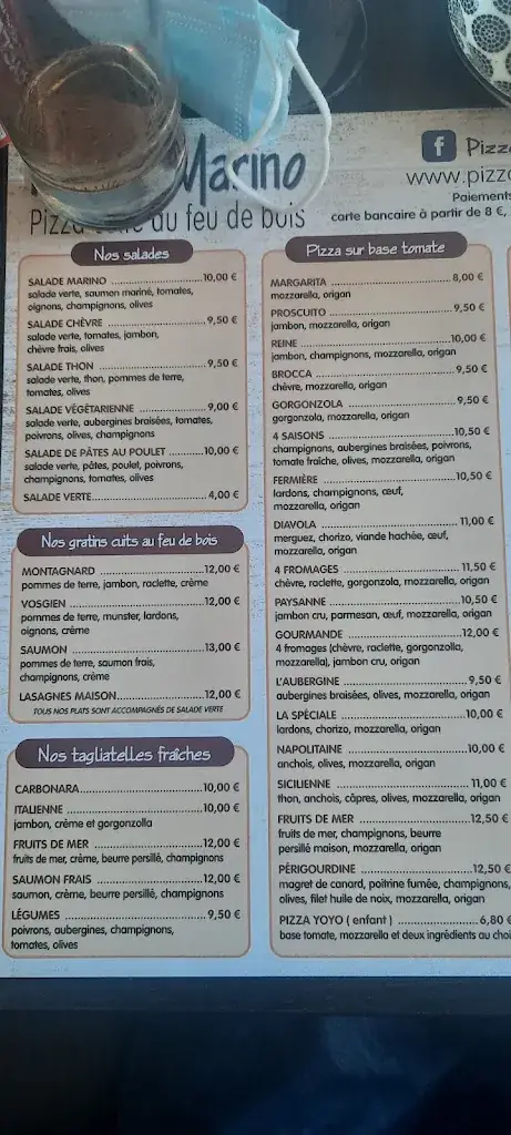 Menü_Pizzeria Pizza Marino_Saint-Nicolas-de-Port_Bild_2