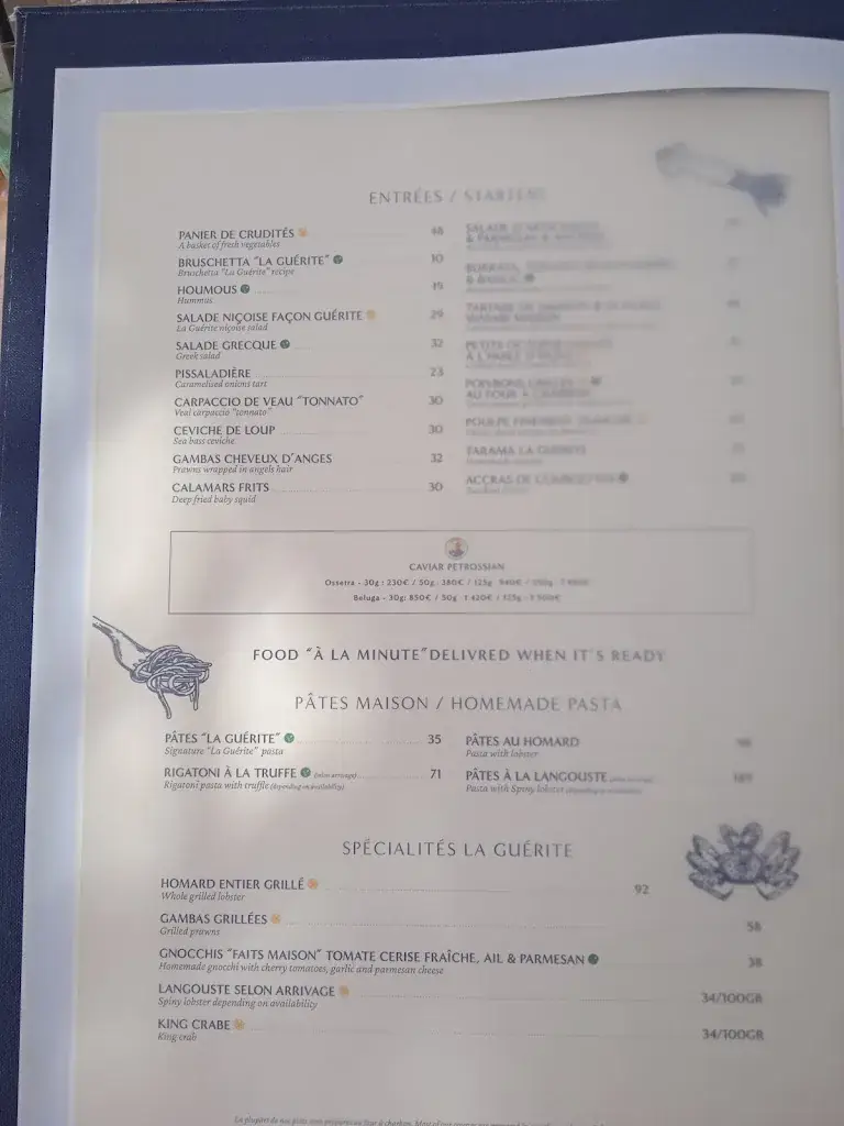 Menu_La Guérite - Cannes_Cannes_image_2