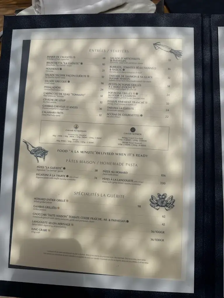 Menu_La Guérite - Cannes_Cannes_image_3