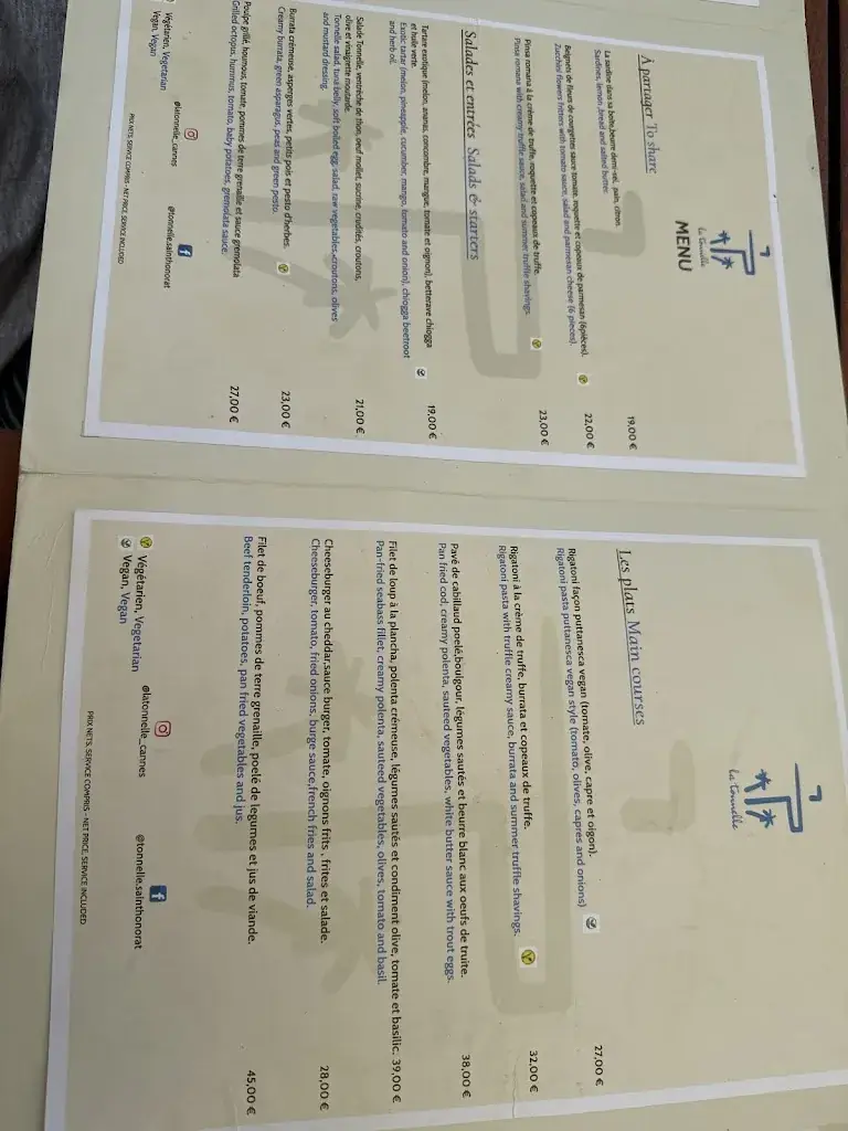 Menu_Restaurant La Tonnelle_Cannes_image_1