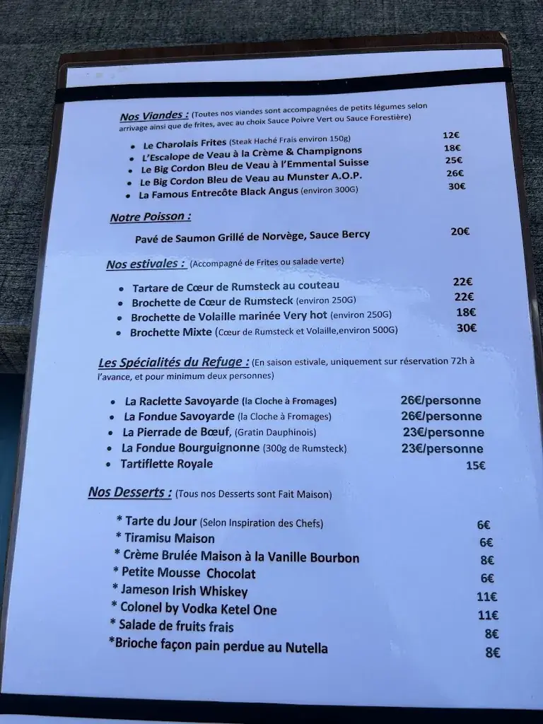 Menu_Le Refuge - Bistrot Gourmand_Sarrebourg_image_2