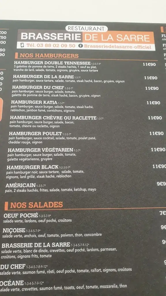 Menu_SAS Brasserie de la Sarre_Sarre-Union_immagine_3