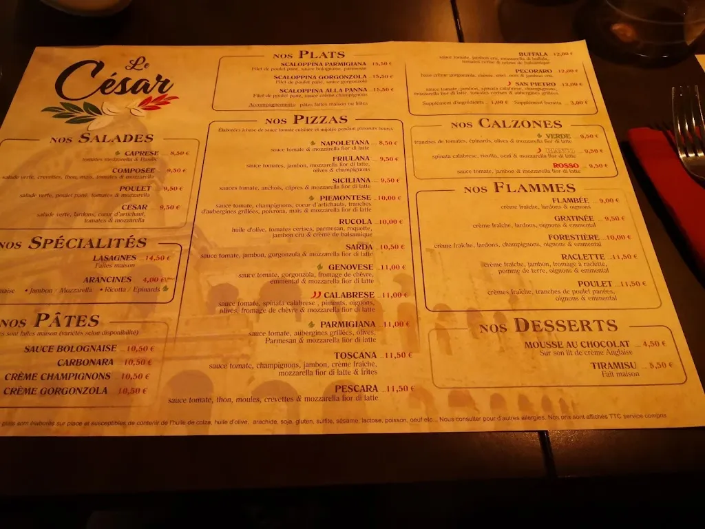 Menu_le césar_Sarreguemines_image_1