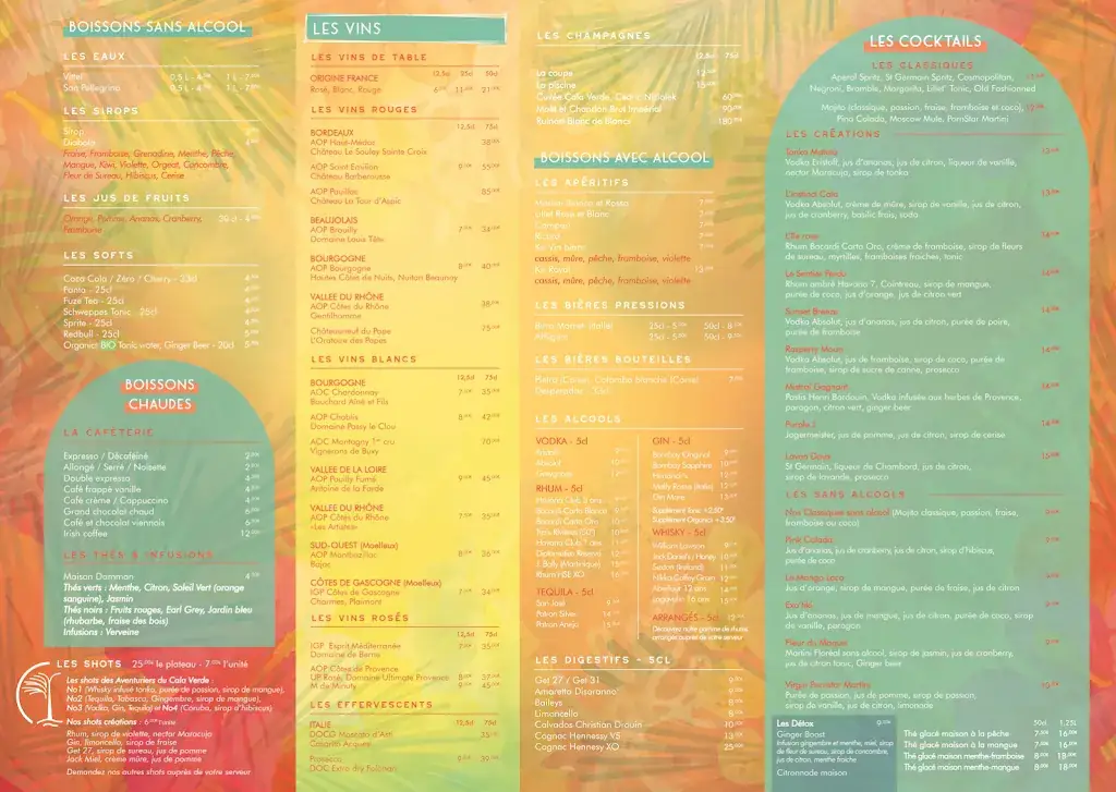 Menu_Cala Verde_Chessy_image_1