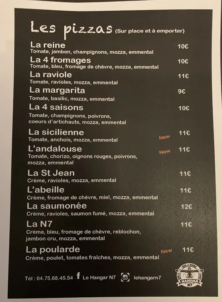 Menu_Le Hangar N7 • Bar / Pub / Restaurant_Andancette_image_4