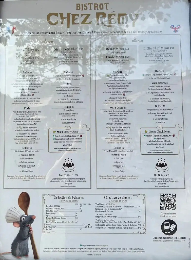 Menu_Bistrot Chez Rémy_Chessy_image_1