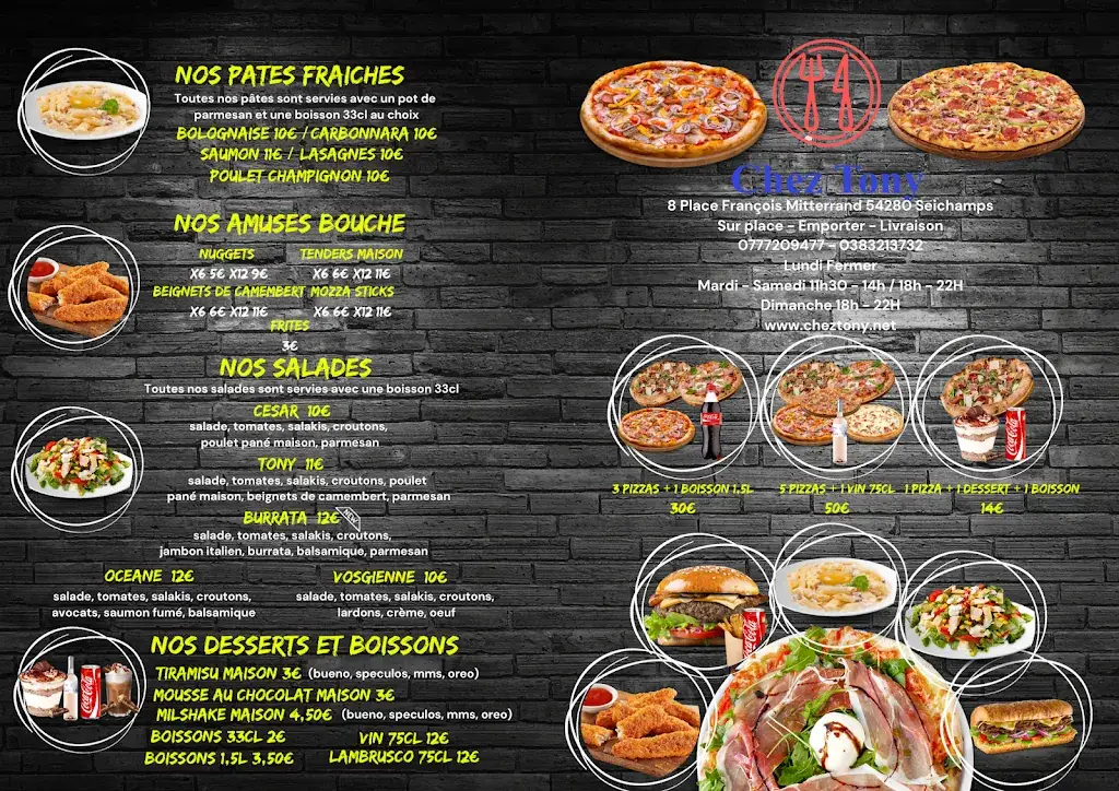 Menu_Chez Tony SEICHAMPS_Seichamps_image_1