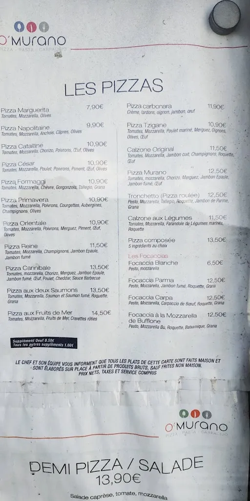 Menu_O Murano_Schweighouse-sur-Moder_image_1