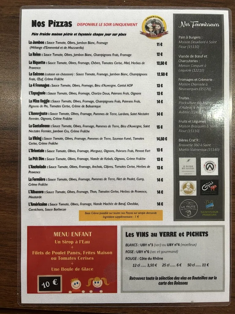 Menu_Le Bistrot de la Fontaine_Chaudes-Aigues_image_2