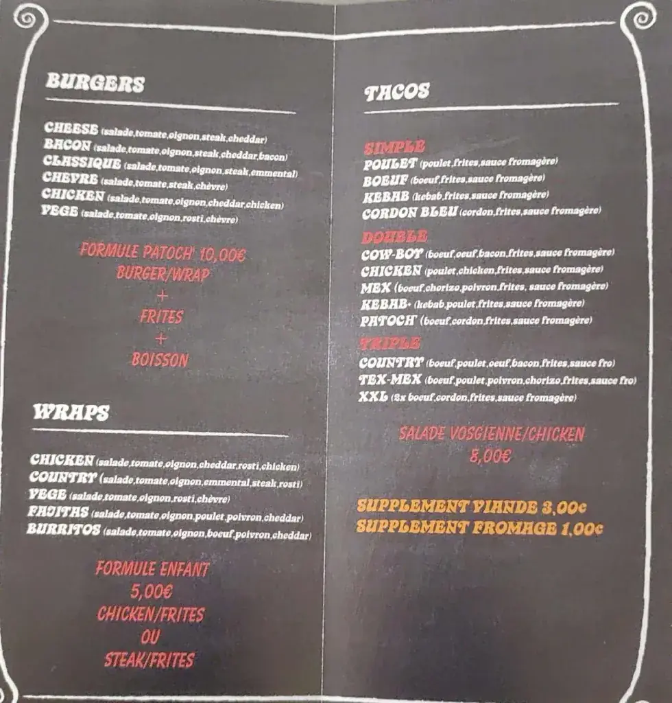 Menu_Chez Patoch'_Saint-Mihiel_image_1