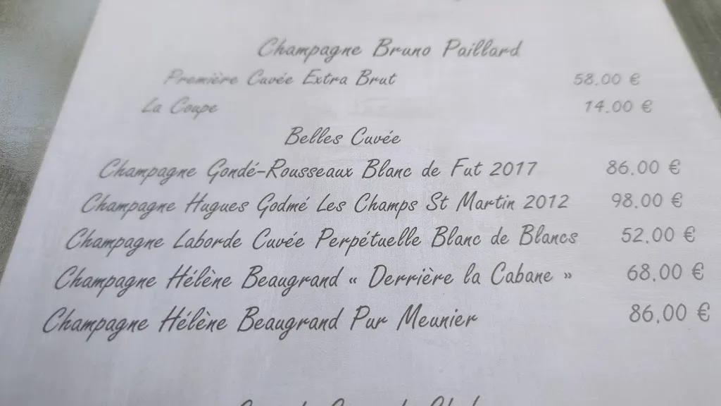 Menu_Le Relais de Sillery_Sillery_image_2