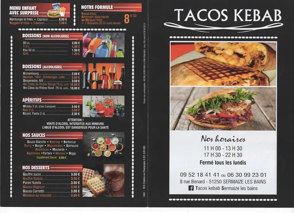 Menu_TACOS KEBAB_Sermaize-les-Bains_image_2