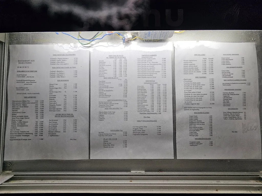 Menü_Aux Trois Cygnes_Sessenheim_Bild_2