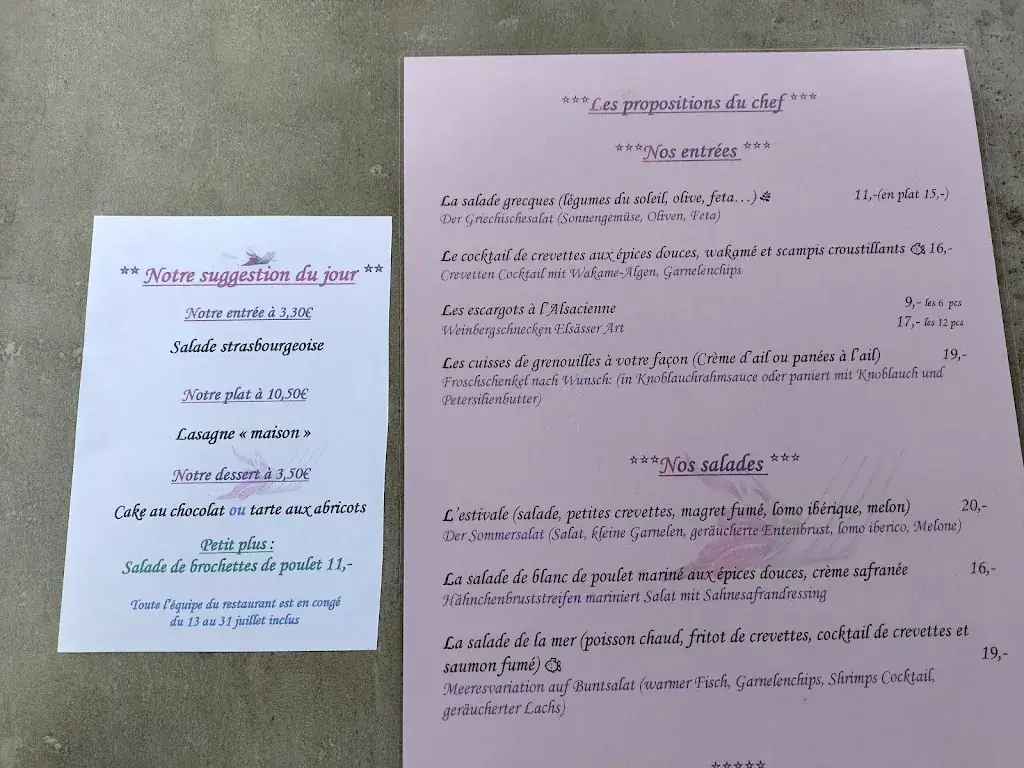 Menu_Restaurant A L'Agneau Bletzacker_Seltz_image_1