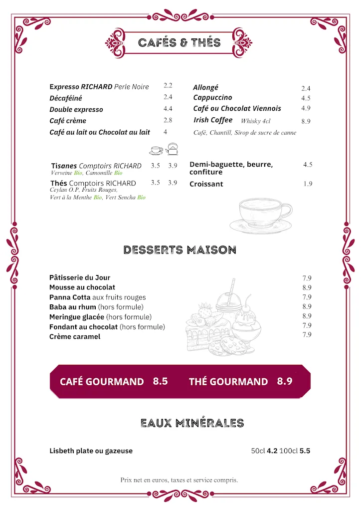 Menu_Café De La Poste_Saint-Louis_image_4