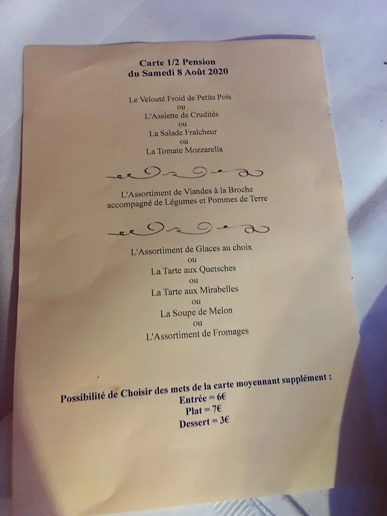 Menu_Hôtel Restaurant Vallée Noble · Soultzmatt, Alsace_Soultzmatt_image_3