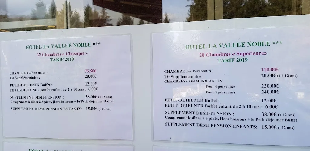 Menu_Hôtel Restaurant Vallée Noble · Soultzmatt, Alsace_Soultzmatt_image_4