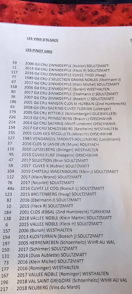 Menu_Hôtel-restaurant Klein_Soultzmatt_image_1