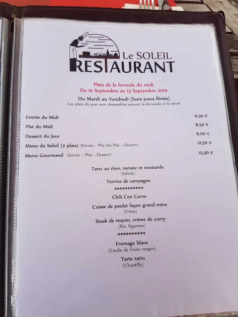 Menu_Le Restaurant le Soleil_Sézanne_image_2