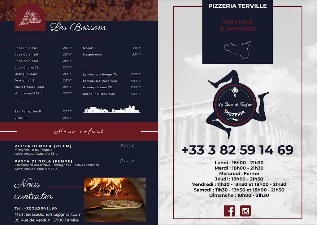 Menu_La Casa Di Onofrio_Terville_image_2