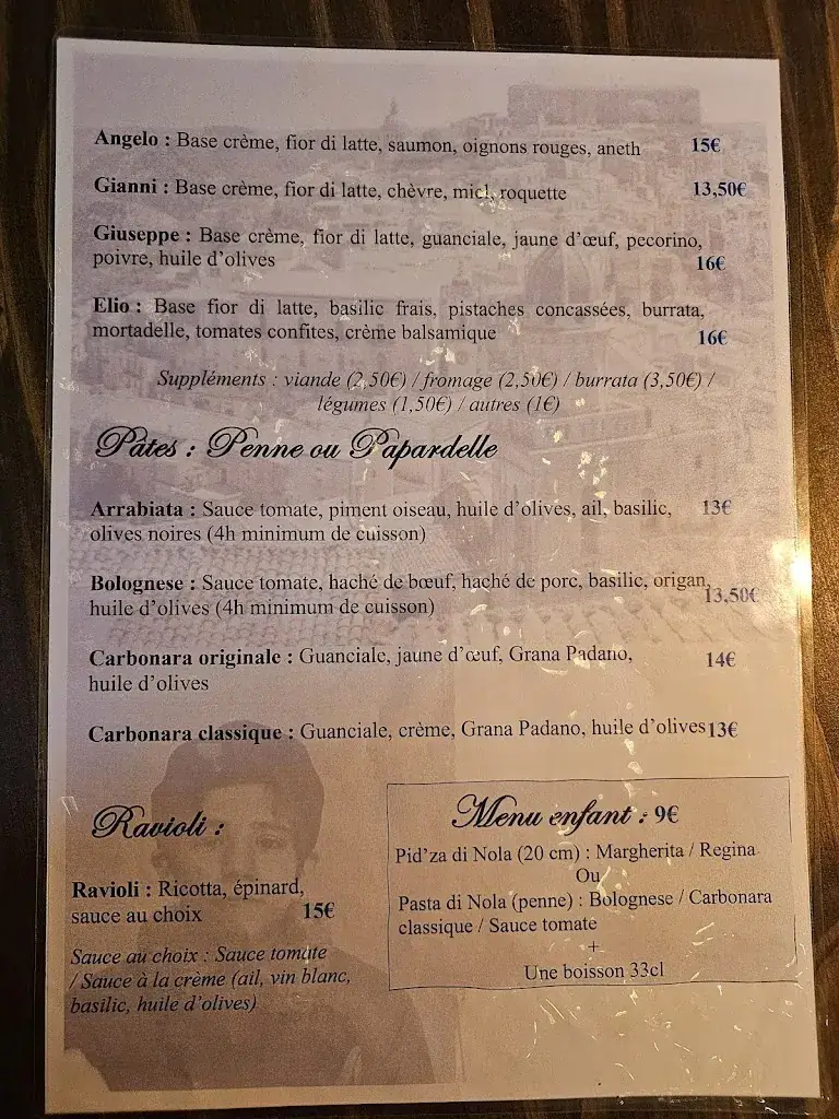 Menu_La Casa Di Onofrio_Terville_image_3