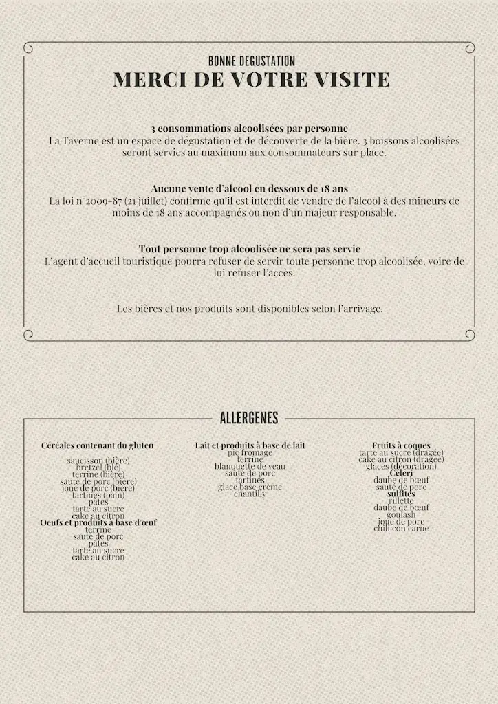 Menu_La Taverne de Stenay_Stenay_image_1