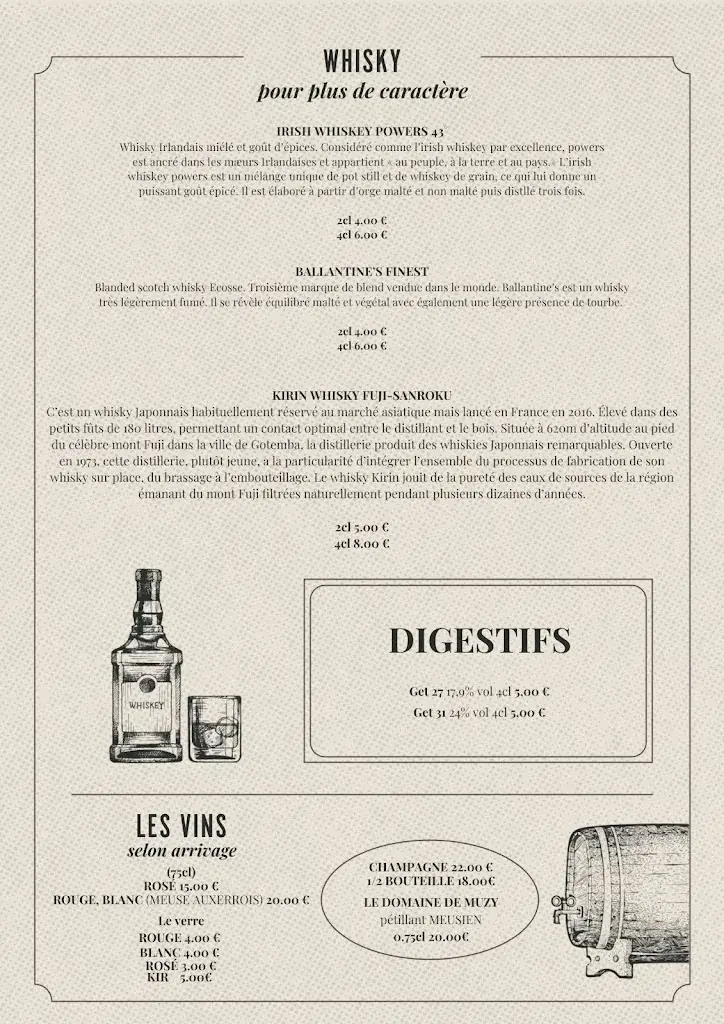 Menu_La Taverne de Stenay_Stenay_image_4