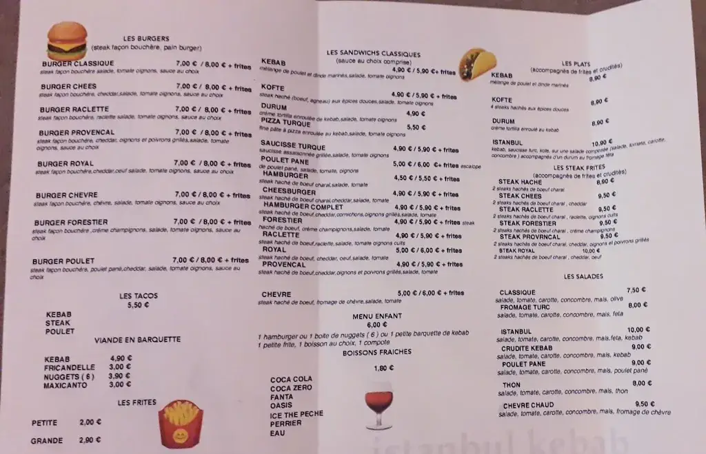 Menu_Istanbul Kebab STENAY_Stenay_image_1