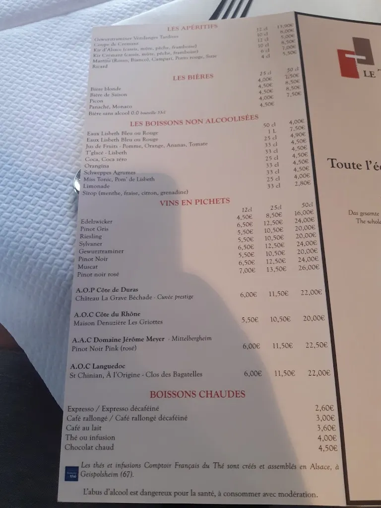 Menü_Le Tire-Bouchon_Strasbourg_Bild_4