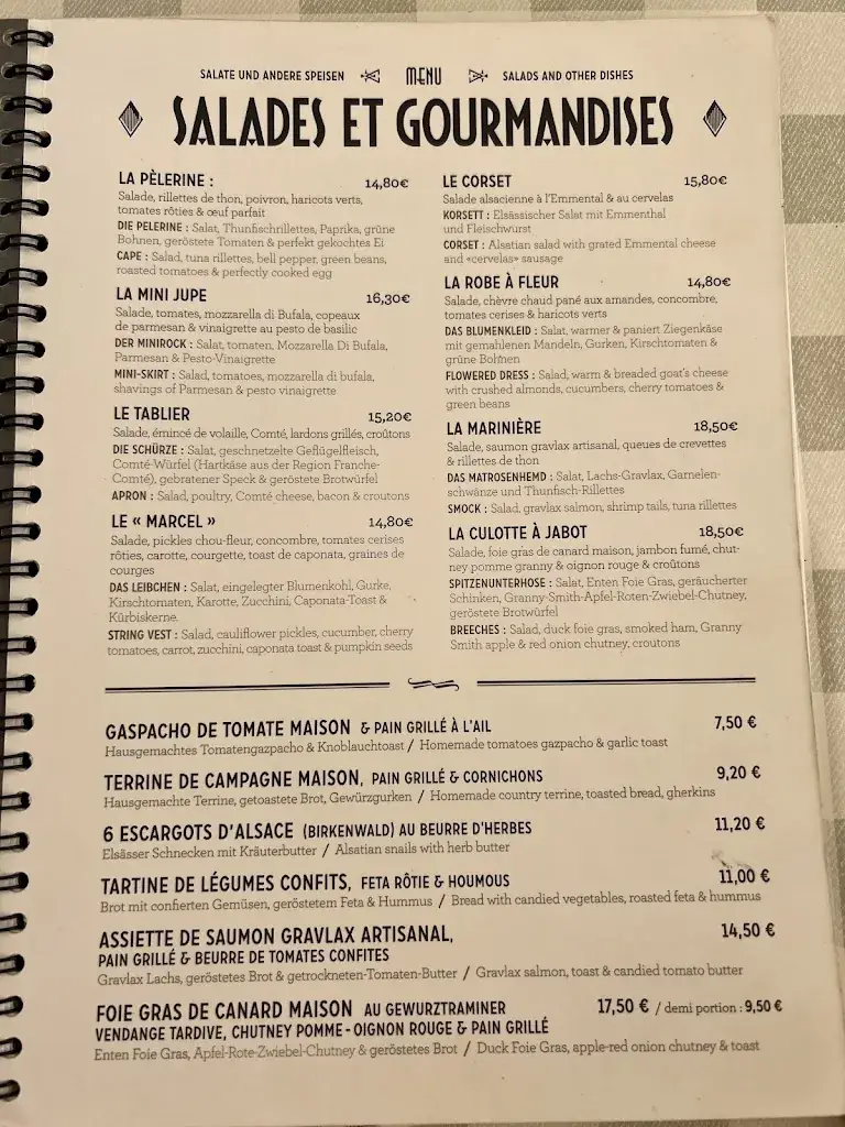 Menü_La Corde à Linge_Strasbourg_Bild_2
