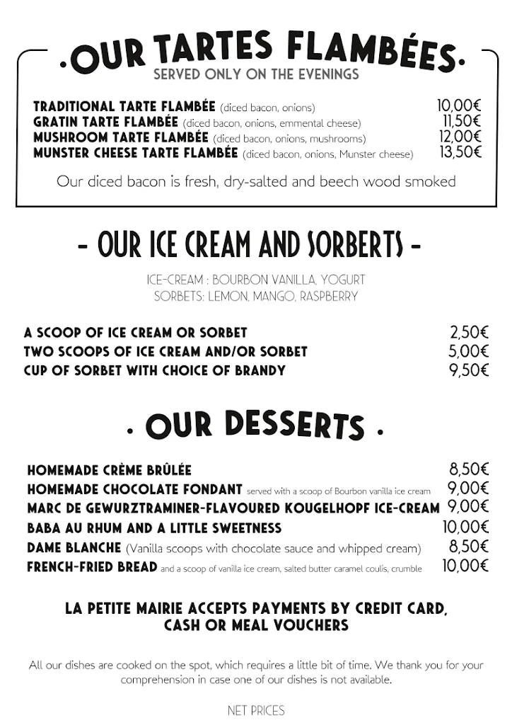 Menü_La Petite Mairie - Restaurant traditionnel_Strasbourg_Bild_3