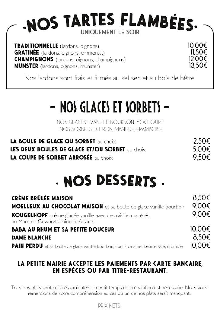 Menü_La Petite Mairie - Restaurant traditionnel_Strasbourg_Bild_4