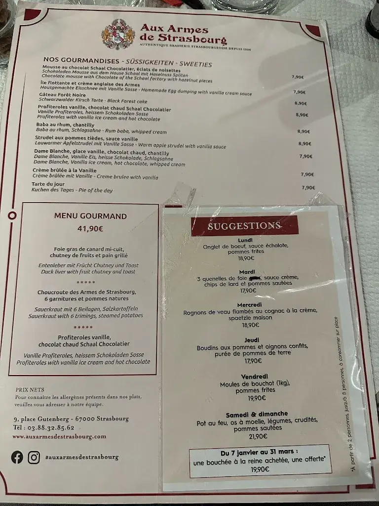 Menu_Aux Armes de Strasbourg_Strasbourg_image_1