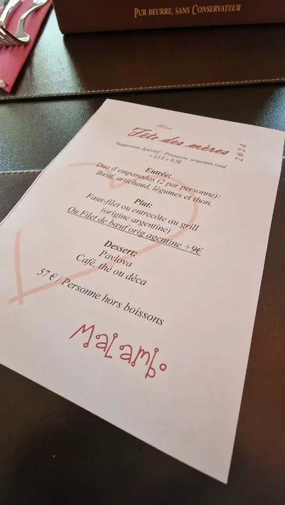 Menu_Restaurant Malambo Trieux_Trieux_image_2
