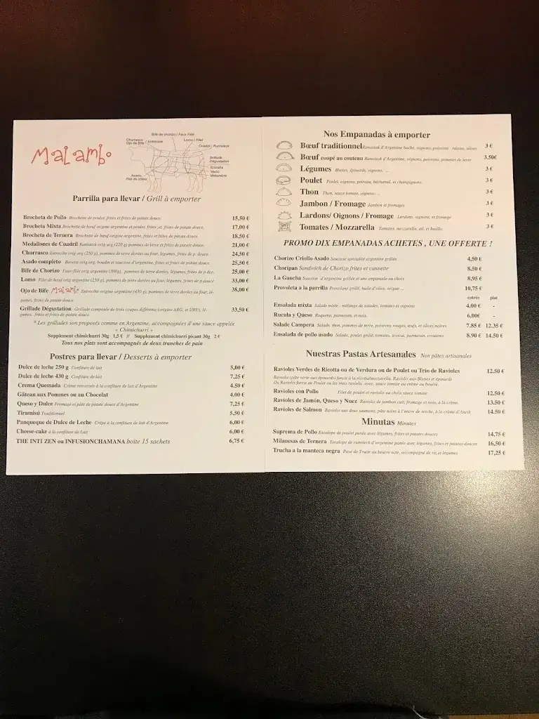Menu_Restaurant Malambo Trieux_Trieux_image_4